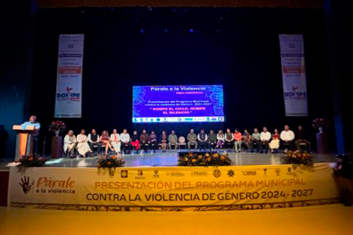 Presentación del programa municipal “Rompe el Ciclo, Rompe el Silencio'. Fotografías: Irving Thomas.