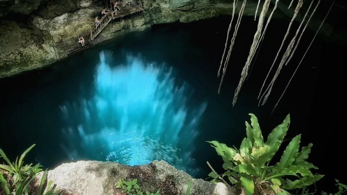 Este cenote es de los menos conocidos de Yucatán Foto: @diarioviajeblog