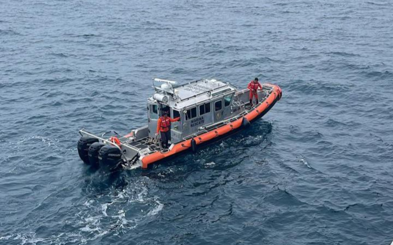 La ubicación exacta fue determinada gracias al uso de un equipo ecosonda portátil. Foto: Secretaría de Marina