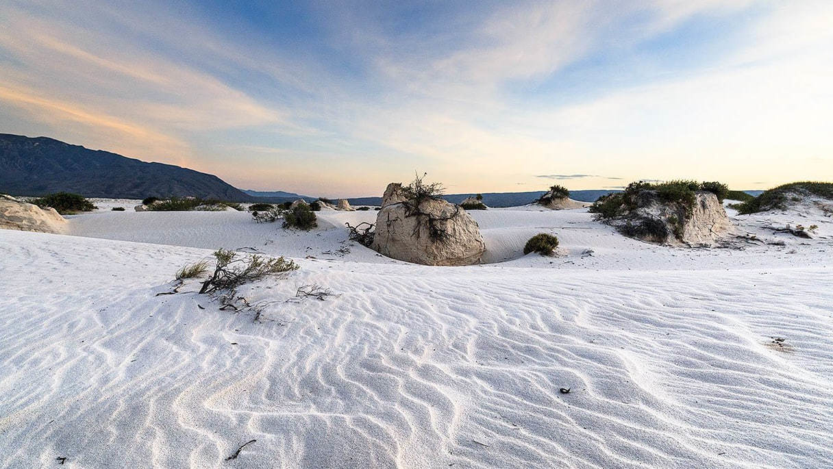 Las Dunas de Yeso son uno de los atractivos más interesantes de Cuatro Ciénegas. (Fotografía: Dapper Magazine)