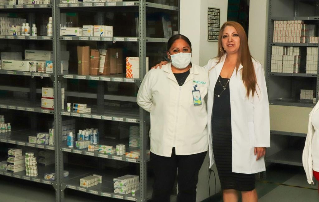 La Secretaria de Salud supervisa el abasto de medicamentos en el Edoméx. Foto: Especial 