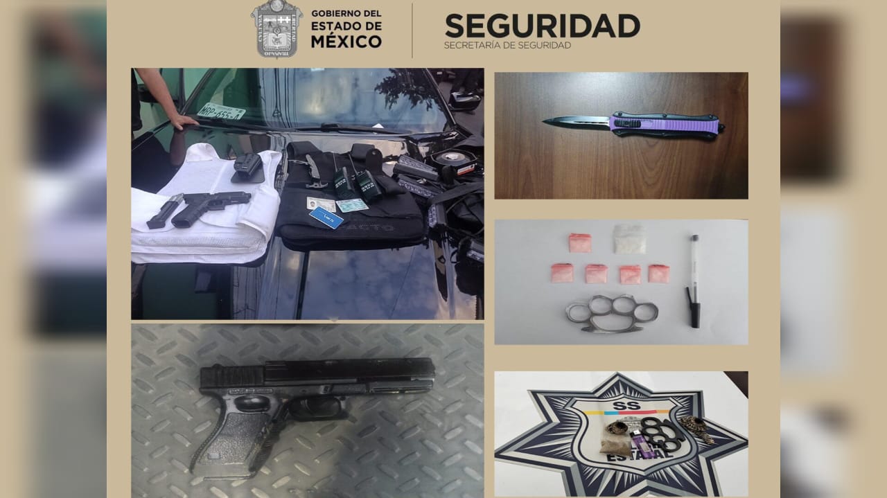 Logran 27 detenciones en Macro Operativo de seguridad en Naucalpan. Foto: @SS_Edomex 