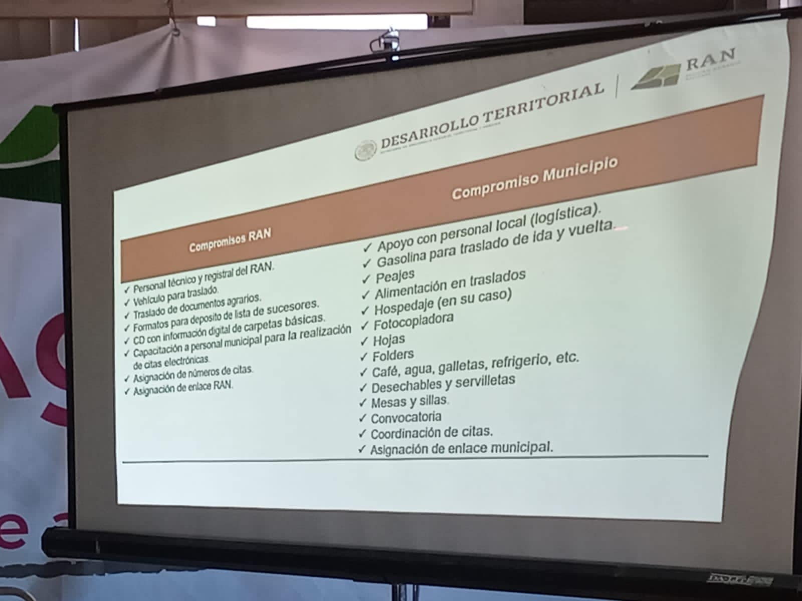 Lista de acuerdos y compromisos del Desarrollo Territorial / Foto: Gobierno Municipal de Jiménez 