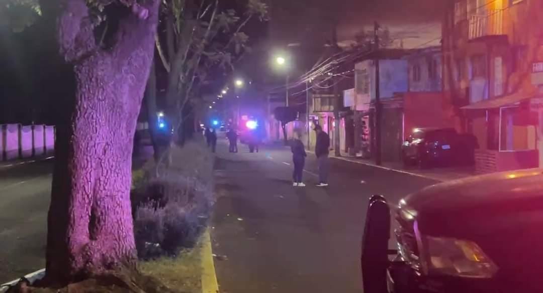 Balacera entre policías estatales y municipales en Toluca. Foto: RRSS