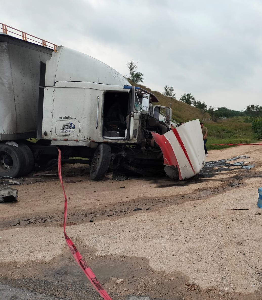 Accidente Libramiento sur Reynosa. Foto: SSPT