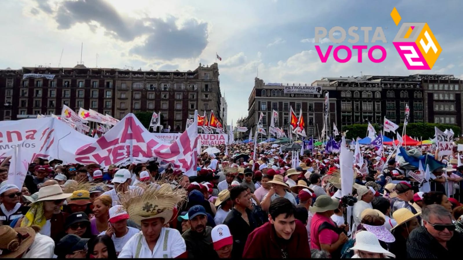 Teníamos que estar aquí para que Claudia sepa que la apoyamos simpatizantes. Foto: Omar Gómez