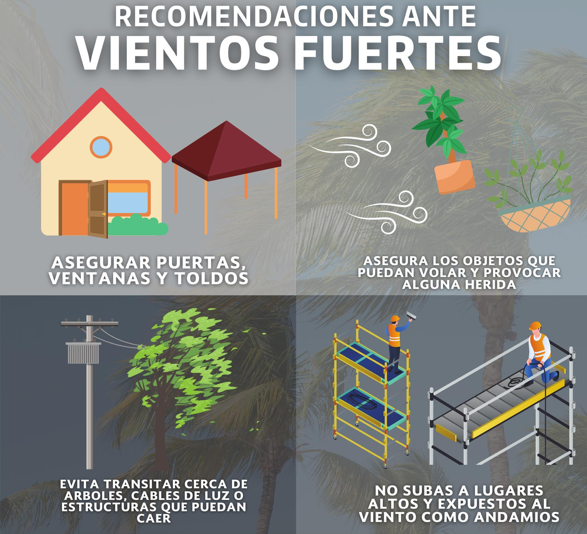 Recomendaciones de Protección Civil Tamaulipas.