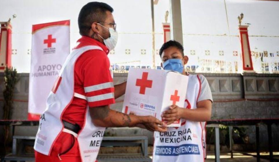 Cruz Roja Mexicana abre centro de acopio en Toluca para apoyar a brigadistas. Foto: Especial