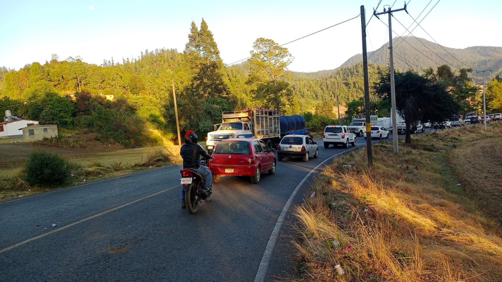 Instalan filtro de seguridad contra tala clandestina en Ocuilan. Foto: SSEM