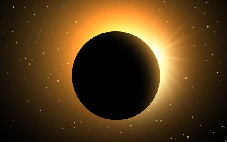 Eclipse solar, ilustración