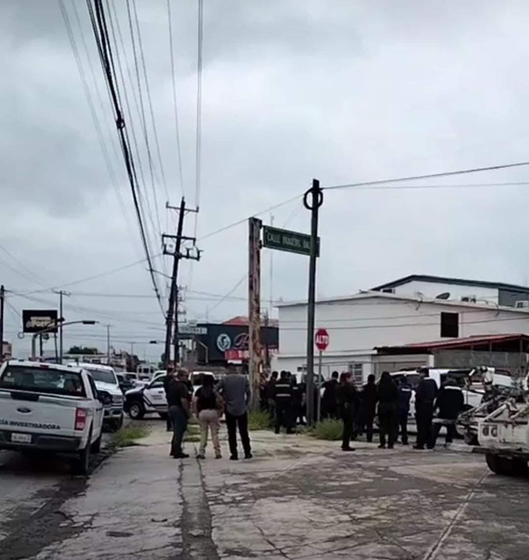 Hombre amenaza con cuchillo a tránsitos en Reynosa. Foto: Redes sociales