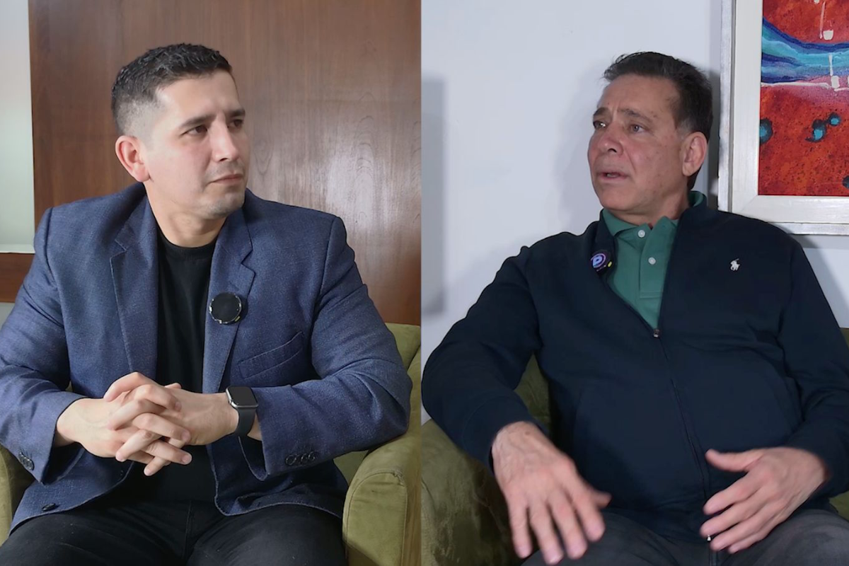 Manu Lomelí y Eugenio Hernández en La Entrevista de Posta Tamaulipas