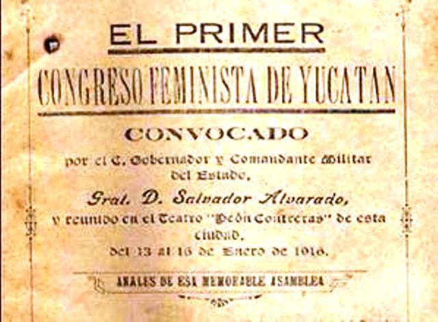 ANUNCIO DEL CONGRESO FEMINISTA 1916