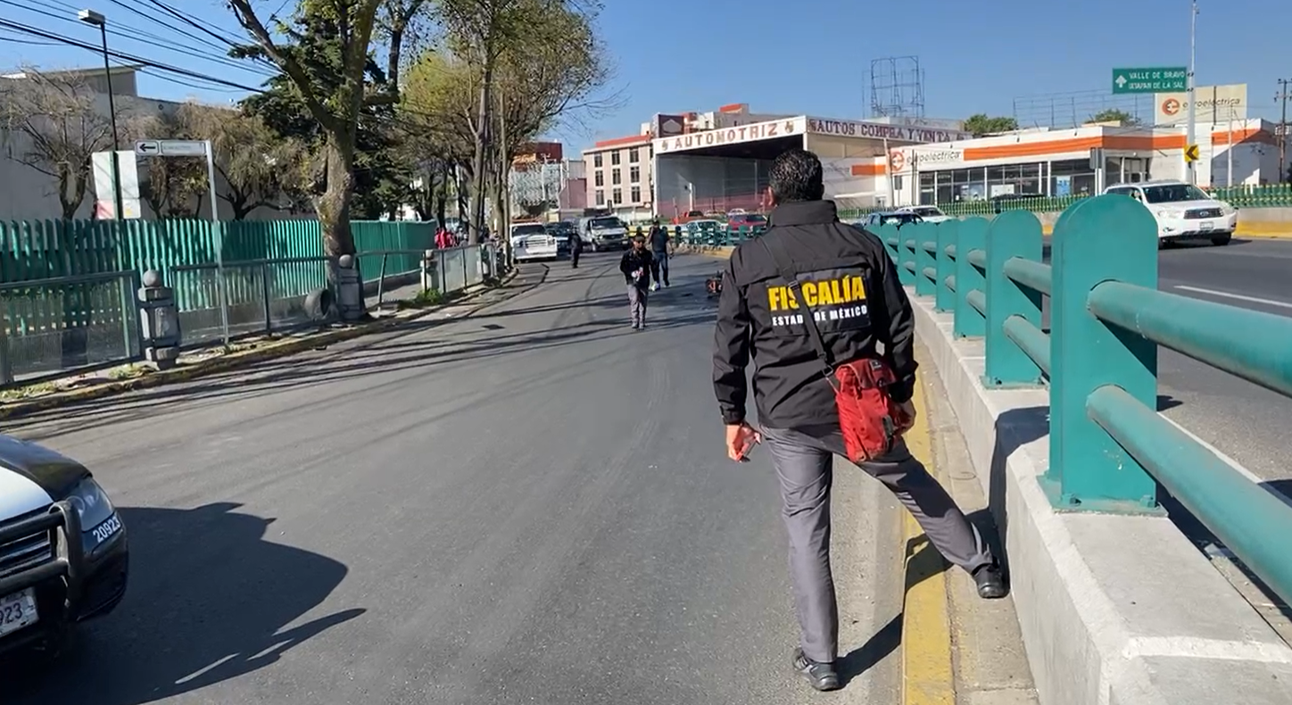 Muere motociclista en Paseo Tollocan en Toluca. Foto: Captura de pantalla