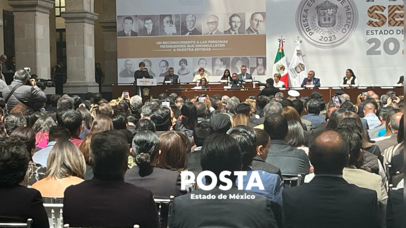 Encabeza Delfina Gómez 200 aniversario de la erección del Estado de México. Foto: Alberto Dzib