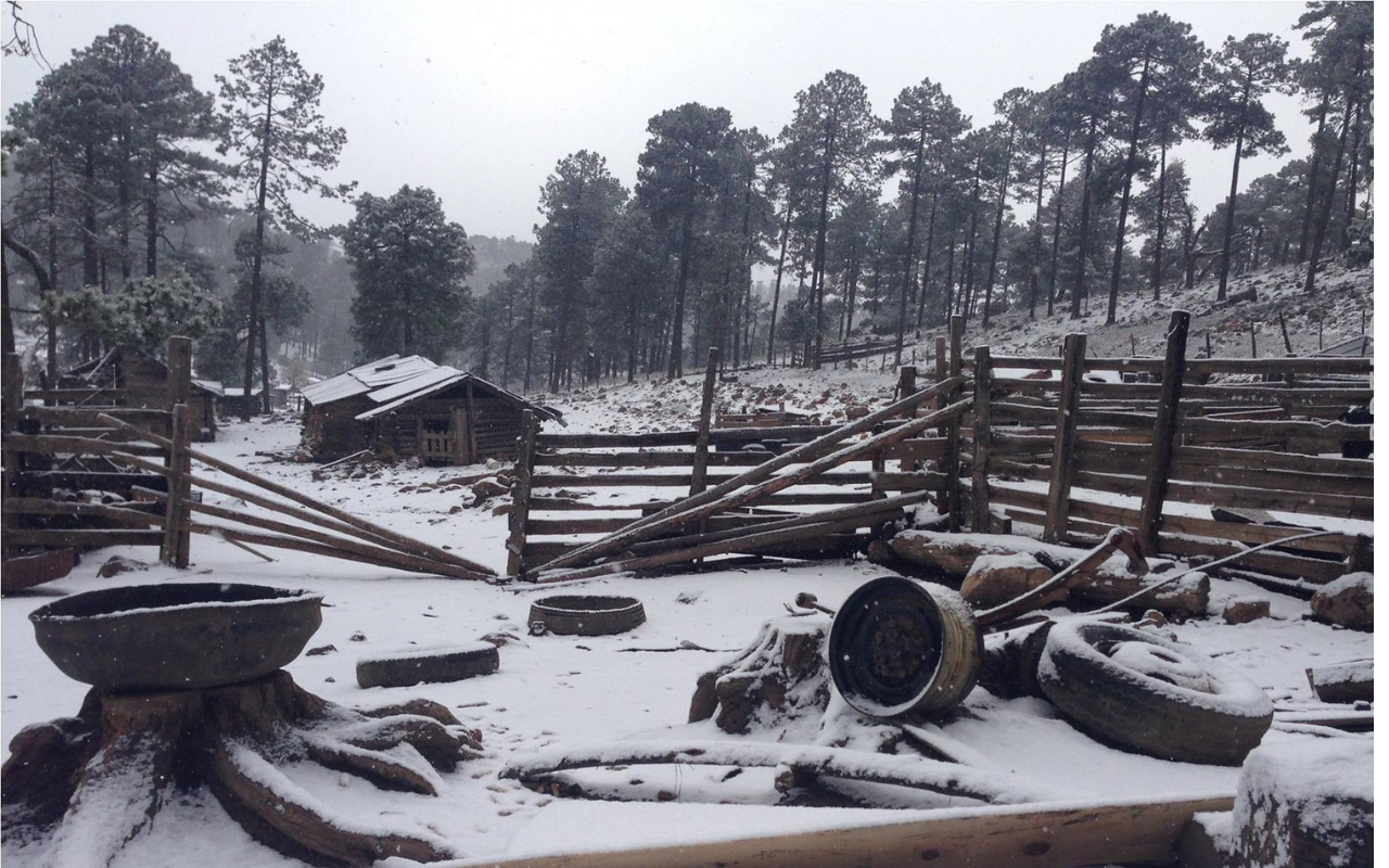 Se pronostican nevadas para la zona sierra de Durango a partir de este miércoles. Foto: Brenda García.