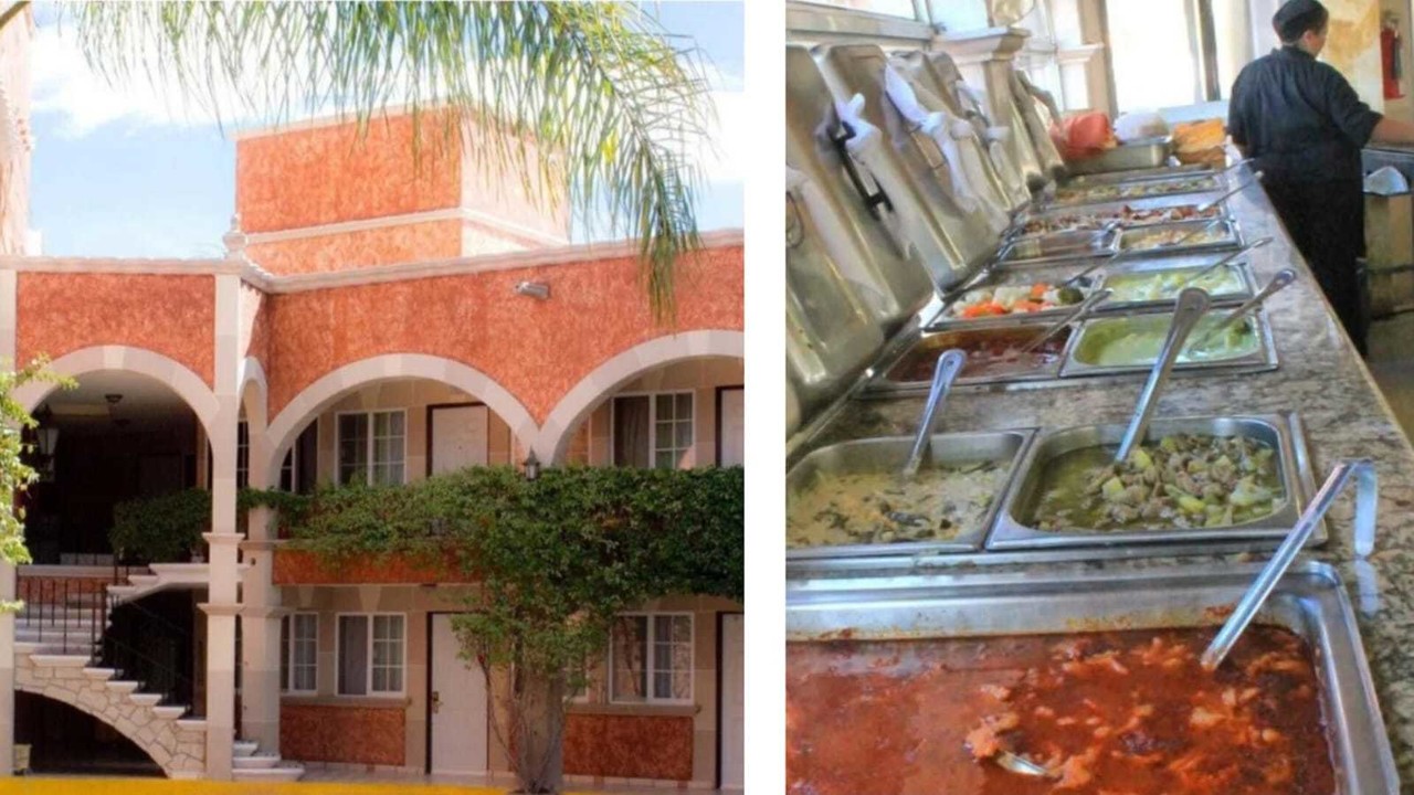 Este es el hotel cuenta con un desayuno bufete bastante popular entre la ciudadanía duranguense. Foto: Sitio web Hotel Santa Cruz.