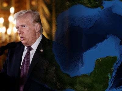 Donald Trum cambia el nombre al Golfo de México. Foto: Redes Sociales