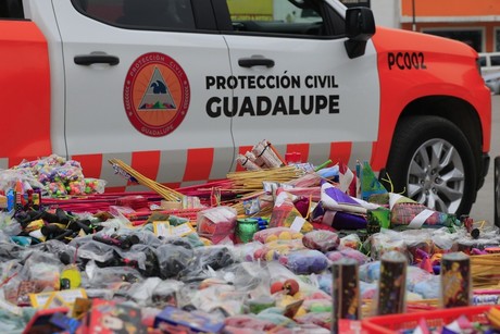 Municipio de Guadalupe decomisa material pirotécnico (VIDEO)