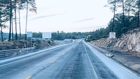 FOTOS | Tormenta Invernal congela tramos de la Supercarretera Durango - Mazatlán