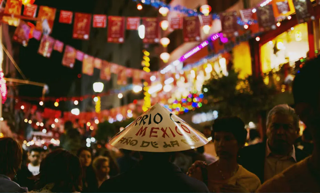 Celebración de Año Nuevo en el barrio Chino CDMX Foto: Time Out edición en canva