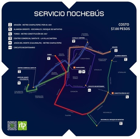 Nochebus: Transporte público para recorrer la CDMX en la madrugada