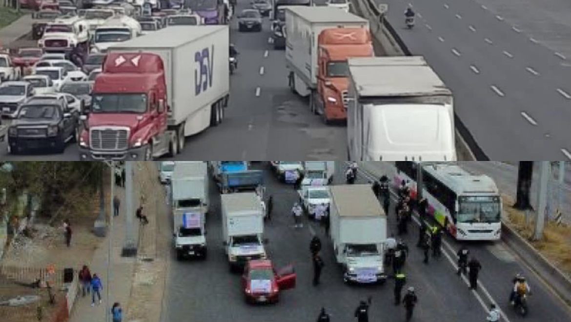 Habrá bloqueos en Edomex: transportistas anuncian cierres para el viernes. Foto:  @autosenimagen/Reporteros Tepotzotlán y más