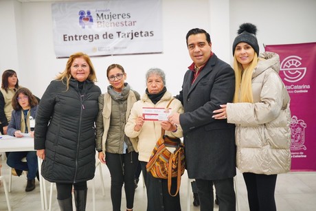 Bienestar Nuevo León: entregan tarjetas en Santa Catarina