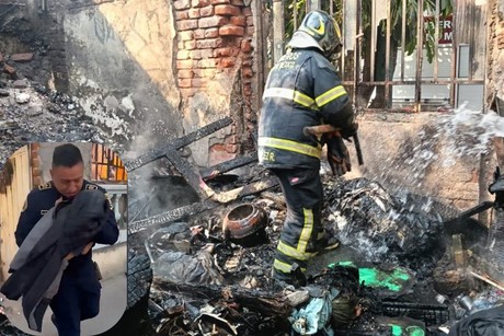 Policías salvan a niños de un incendio, serán ascendidos