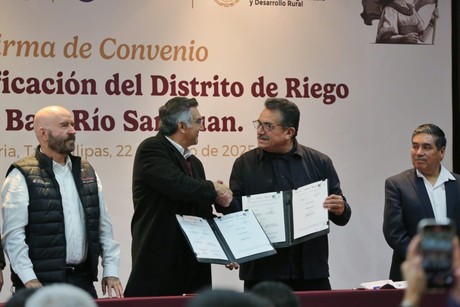 Acuerdo histórico para modernizar el Distrito de Riego 026 en Tamaulipas