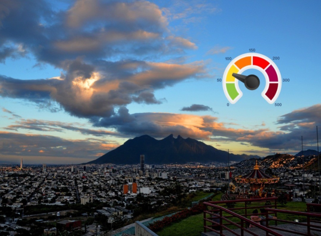 Vista desde arriba del área metropolitana de Monterrey. Foto: Canva.