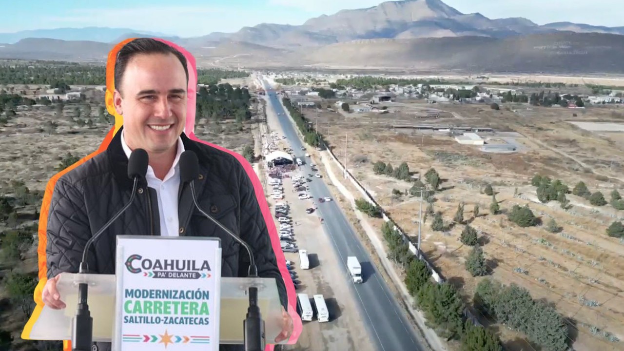 Ampliación de la carretera Saltillo - Derramadero en marcha / Foto: Gobierno de Coahuila | Canva