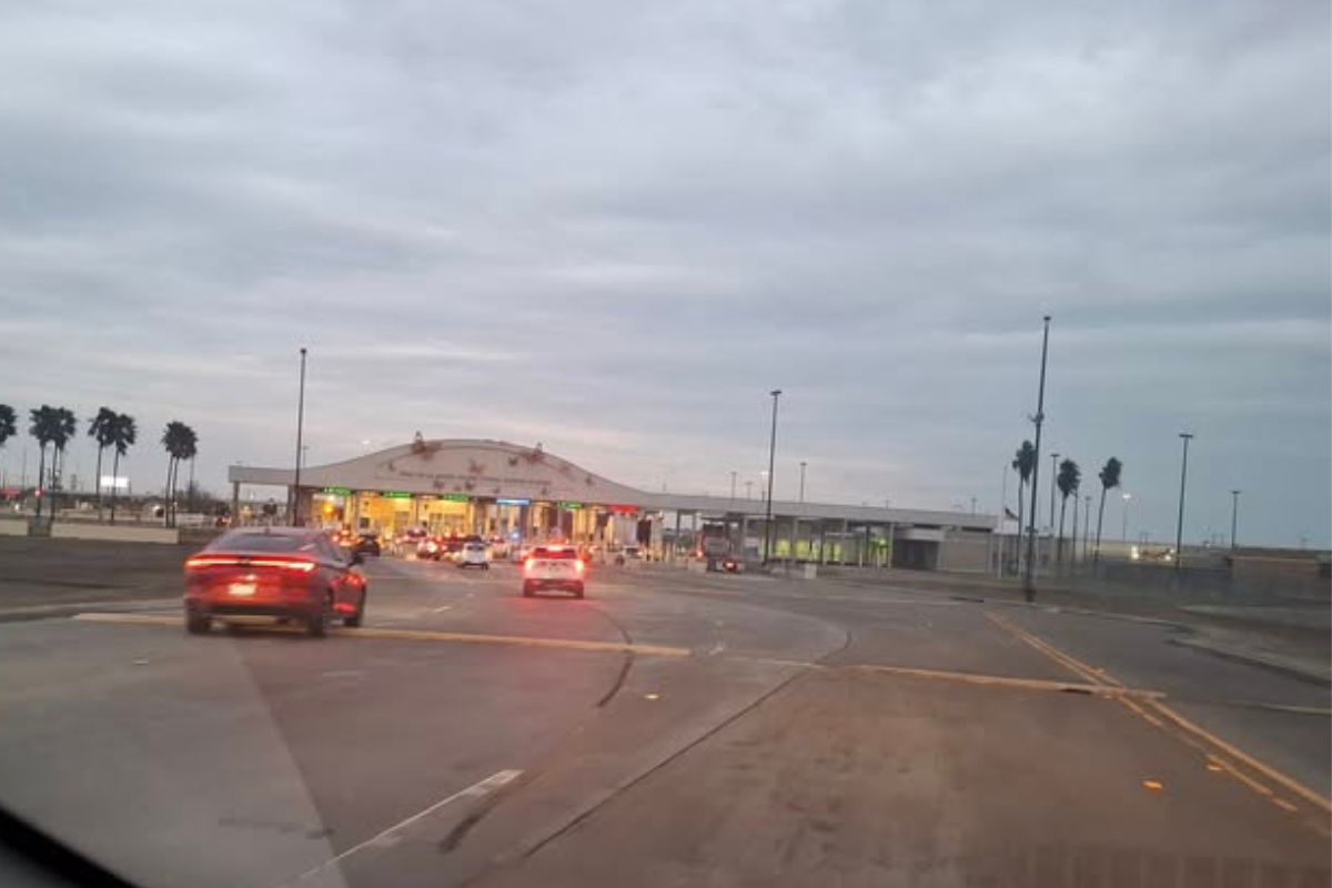 Puente Anzalduas con poco tráfico el día de hoy. Foto: redes sociales