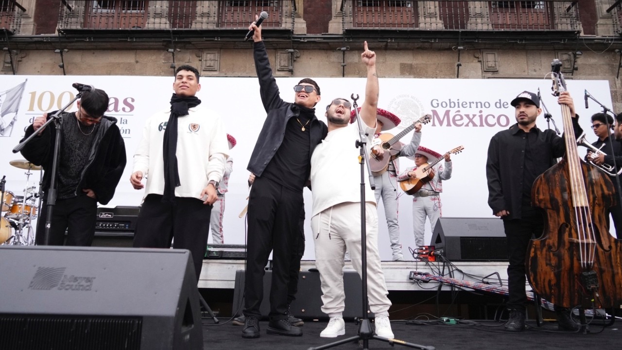 Legado de Grandeza el himno dedicado a los migrantes fue interpretado por Los HH y otros cantantes en los 100 años de Gobierno de la Presidenta Claudia Sheinbaum. / FOTO: IG Los HH y Enrique Pérez Huerta