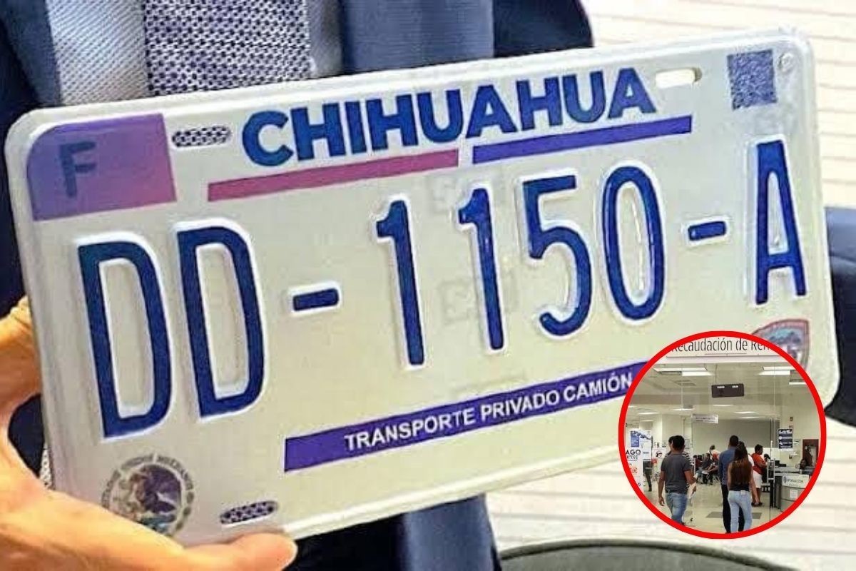 Descuentos en placas de Chihuahua. Foto de Cd. Juárez.