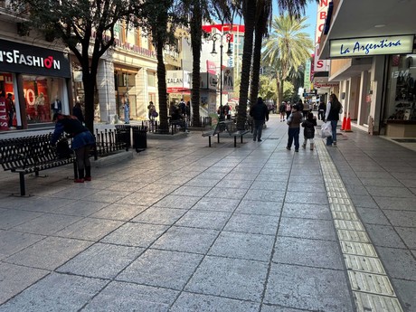 Con todo y frío regios visitan el centro para realizar diversas actividades