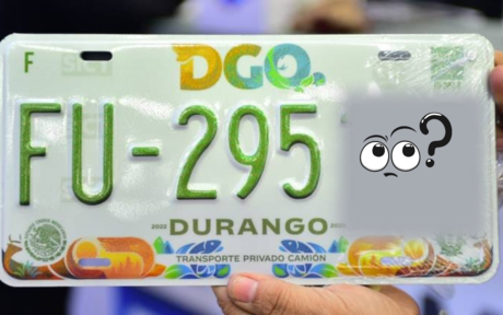 ¿Cuál es el diseño de las placas vehiculares de Durango en este 2025?