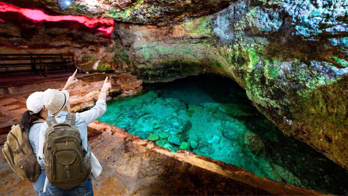 Este cenote puede parecer una pequeña piscina natural Foto: Yucatán Turismo