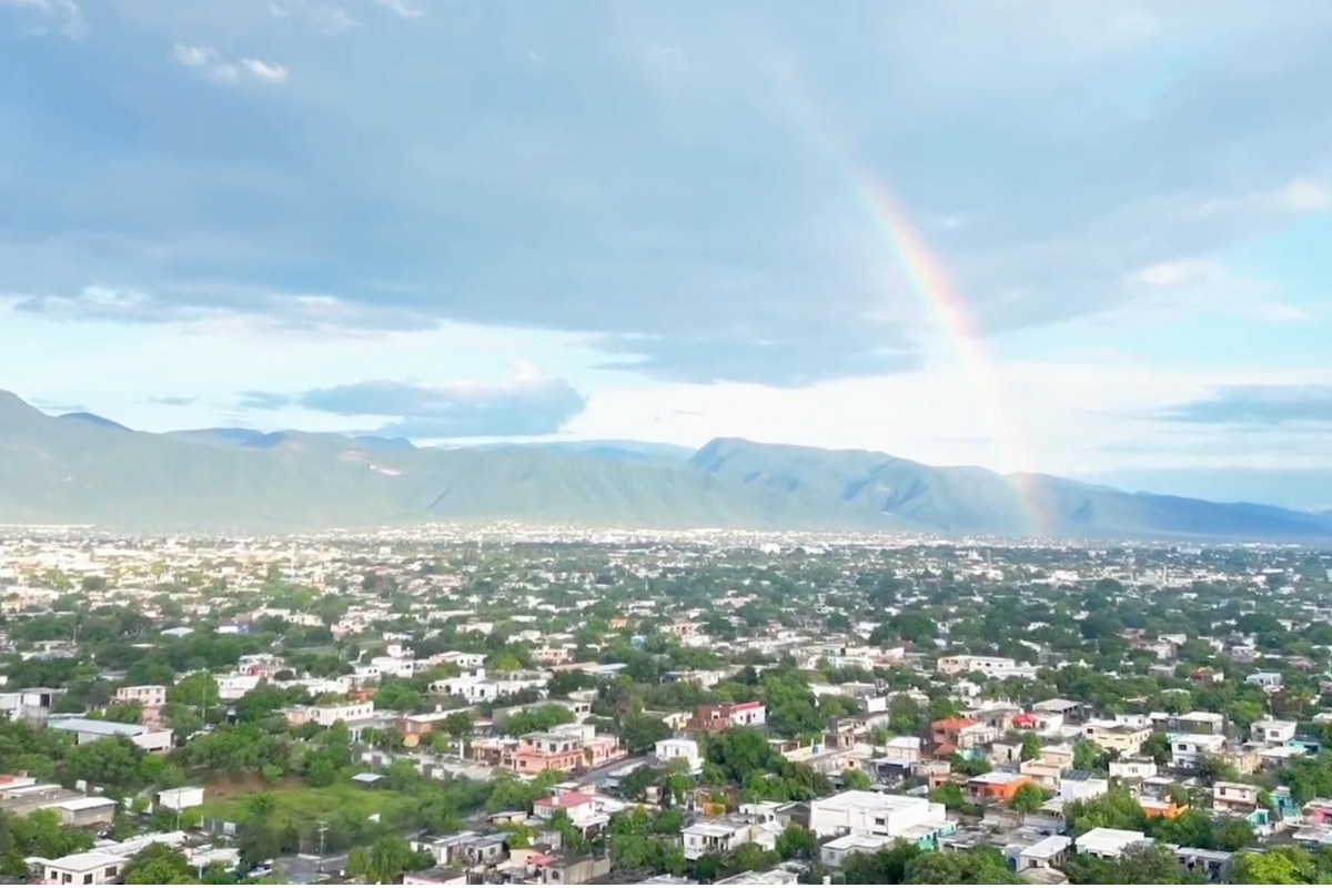 Arcoiris en Ciudad Victoria. Foto: Posta Tamaulipas