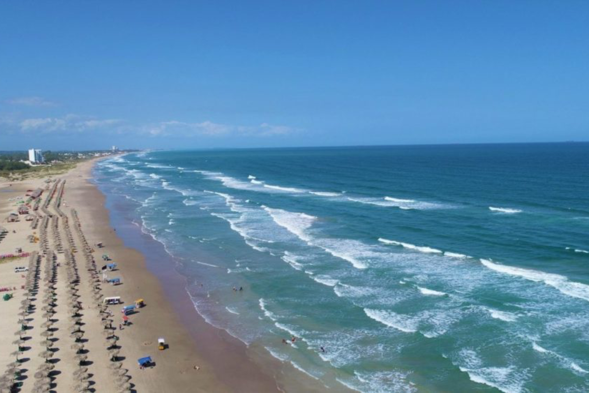 Playa Miramar, en Ciudad Madero, es el principal destino turístico del noreste de México. Foto: Carlos García