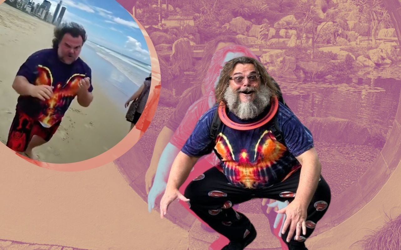 Jack Black decidió confrontar a un paparazzi de una forma muy divertida durante sus vacaciones. FOTO: CANVA/IG: @jackblack