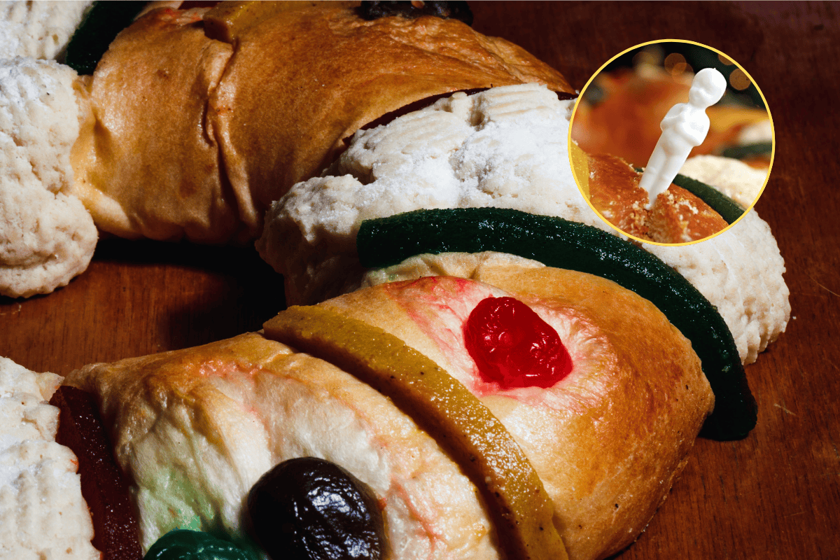 La tarde del 6 de enero se reserva para partir la Rosca de Reyes, un pan dulce decorado con frutas cristalizadas./Foto: Canva