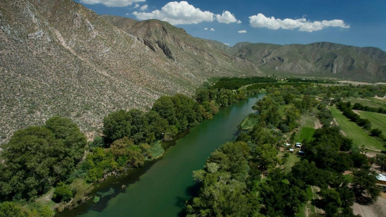 Una vista aérea del majestuoso Cañón de Fernández. Foto: Facebook Turismo Durango.