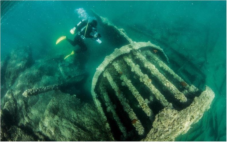 La arqueología submarina es una actividad más en aguas alrededor de la isla y del puerto. Fotografías: México Desconocido.