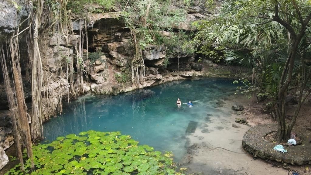 Este cenote a sido escenario de novelas por sus aguas cristalinas Foto: POSTA Yucatán