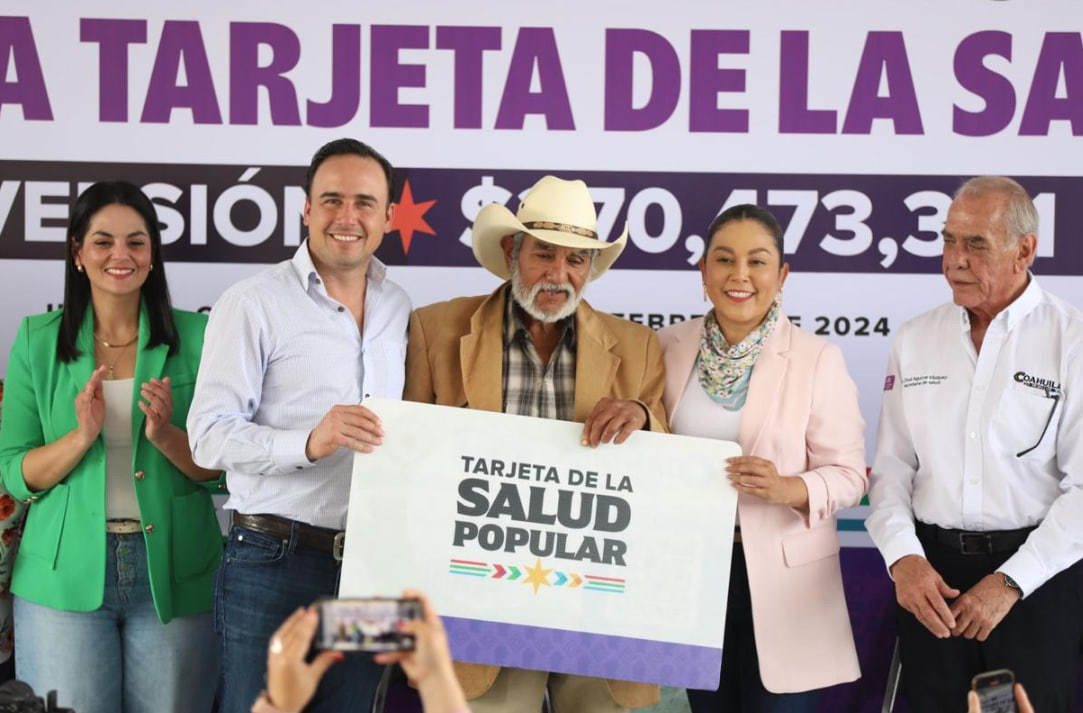 La Tarjeta de la Salud es promovida por el Gobierno de Manolo Jiménez. (Fotografía: Gobierno de Coahuila)