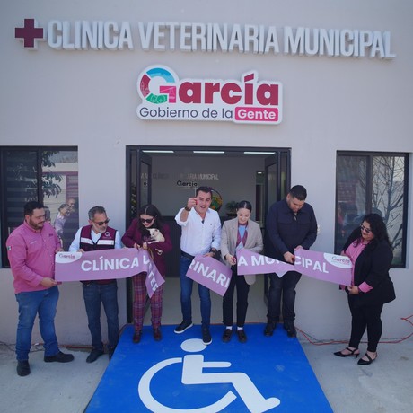 Manuel Guerra Cavazos lidera inauguración de la Clínica Veterinaria en García