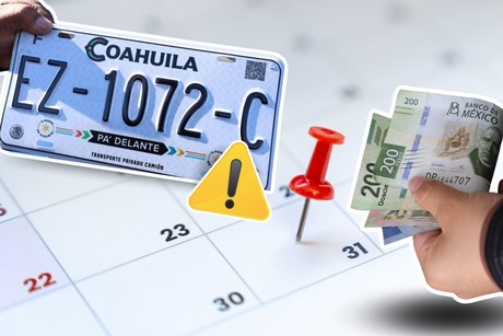 Placas vehiculares en Coahuila: ¿Qué pasa si pago después de marzo?