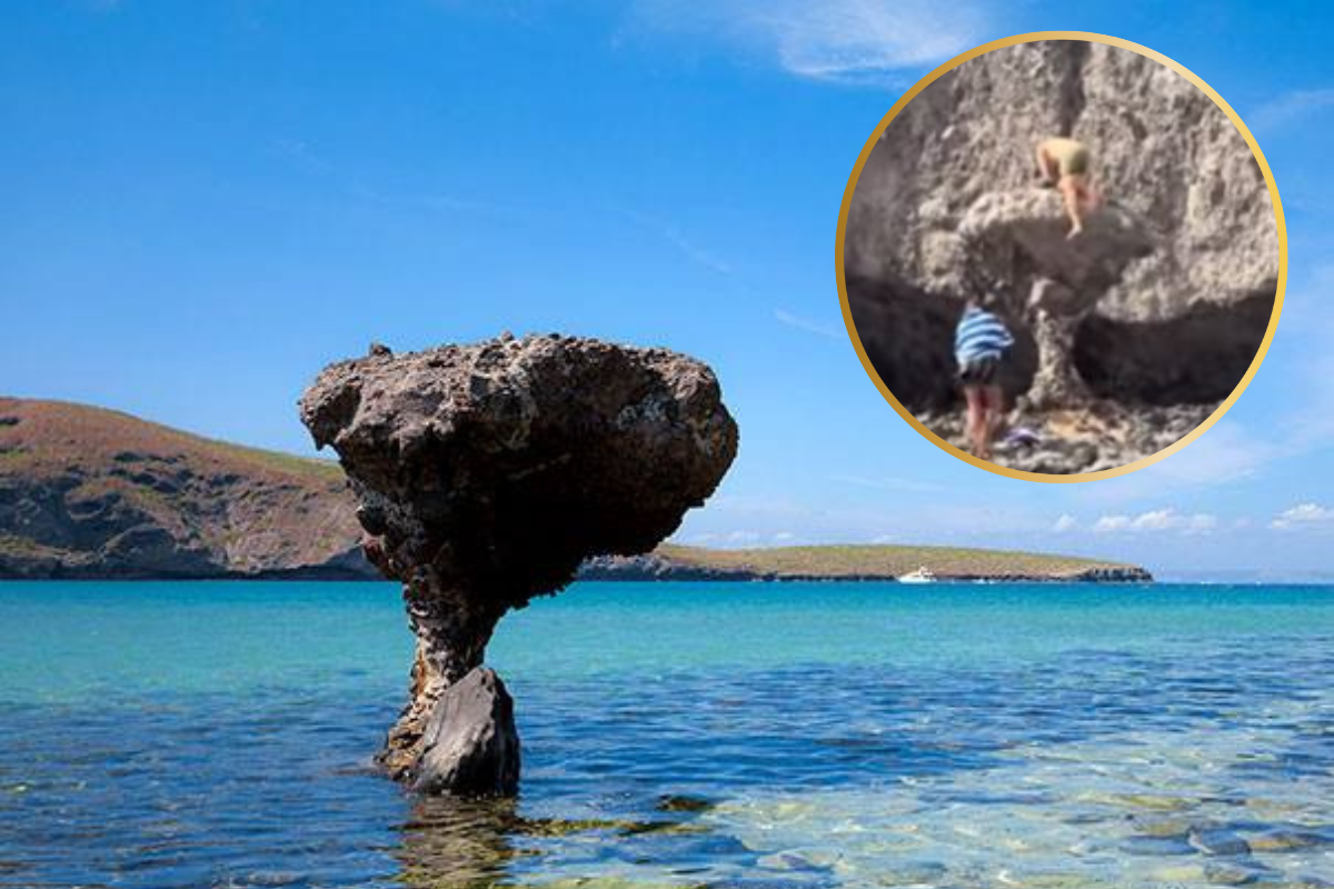 La famosa piedra de Balandra. Fotografía: CULCO BCS | POSTA BCS.