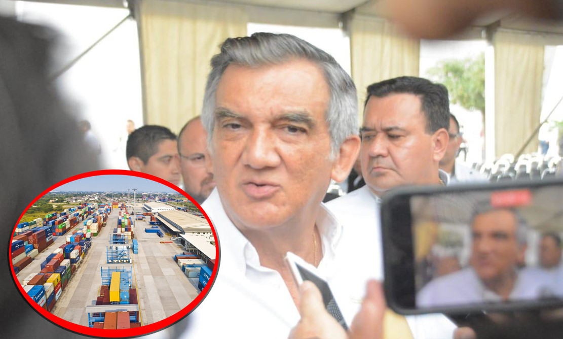 Américo Villarreal, habla sobre el puerto seco de Tamaulipas. Foto|POSTA Tamaulipas